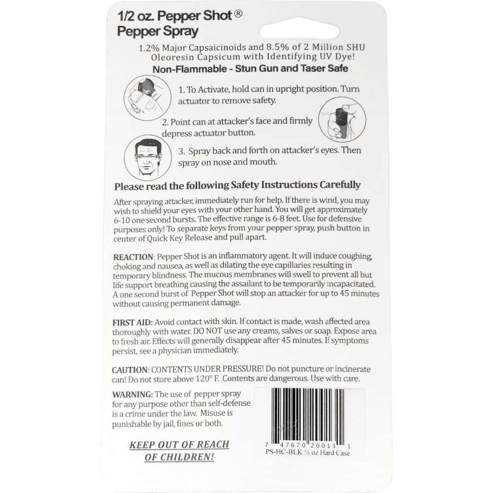 Pepper Shot Pepper Spray – Hard Case with Belt Clip - Image 4
