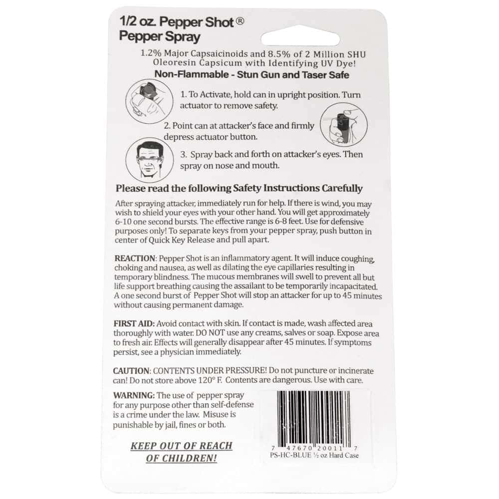 Pepper Shot Pepper Spray – Hard Case with Belt Clip - Image 8