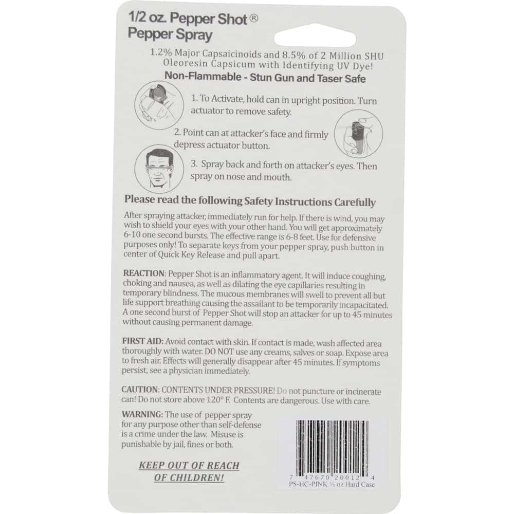 Pepper Shot Pepper Spray – Hard Case with Belt Clip - Image 12